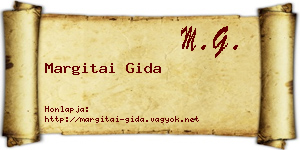 Margitai Gida névjegykártya